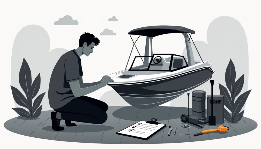 Visual context for boat engine maintenance checklist