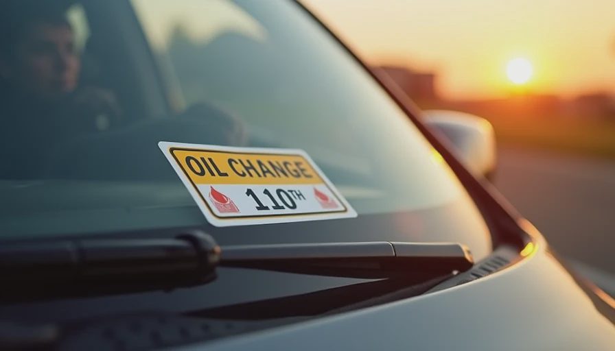 Visual context for when to change oil