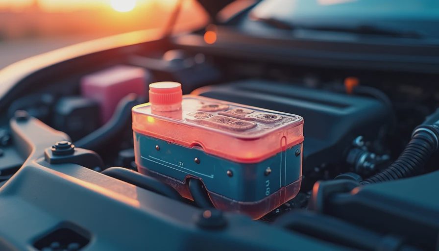 Illustration for engine coolant engine